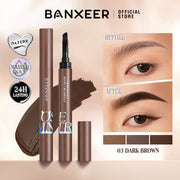 Eyebrow Pen Liquid Waterproof Microblading Long Lasting Natural Beauty Looking 4 Fork Tip Tattoo Makeup Pencil 5 Color