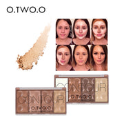 O.TWO.O 4 Color Grooming Contour Blusher Powder Pallet