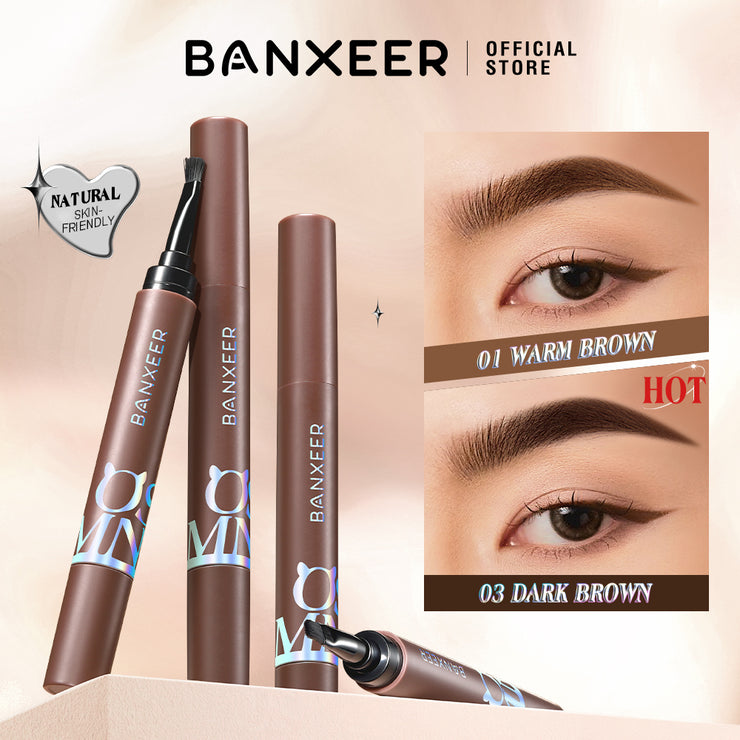 Eyebrow Pen Liquid Waterproof Microblading Long Lasting Natural Beauty Looking 4 Fork Tip Tattoo Makeup Pencil 5 Color