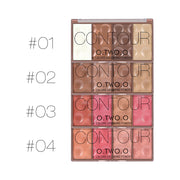 O.TWO.O 4 Color Grooming Contour Blusher Powder Pallet