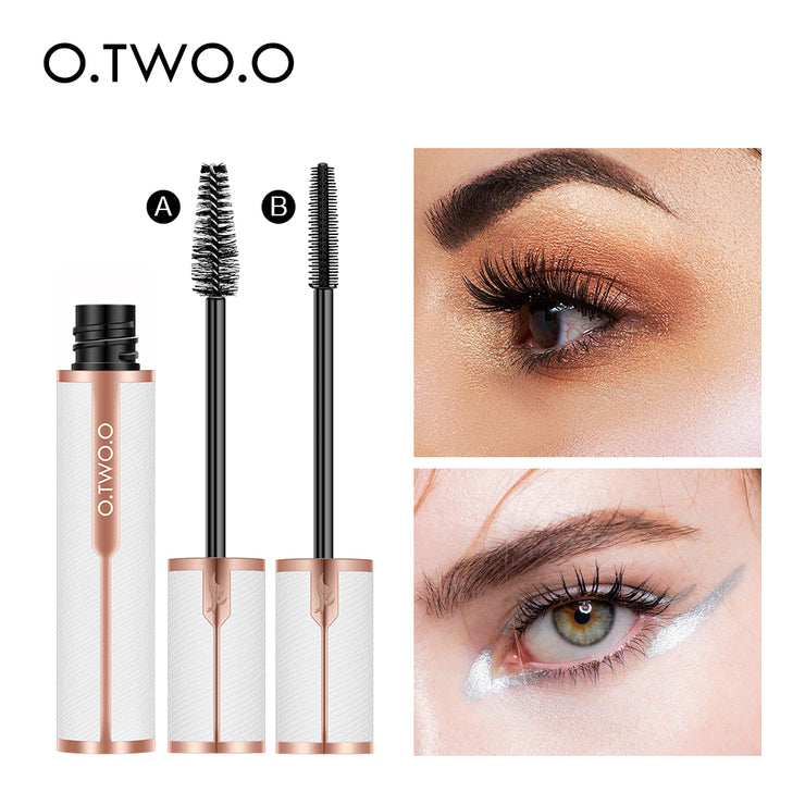 O.TWO.O Hot sales Waterproof 3D silk fiber mascara with white leather tube design