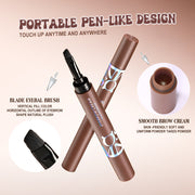 Eyebrow Pen Liquid Waterproof Microblading Long Lasting Natural Beauty Looking 4 Fork Tip Tattoo Makeup Pencil 5 Color