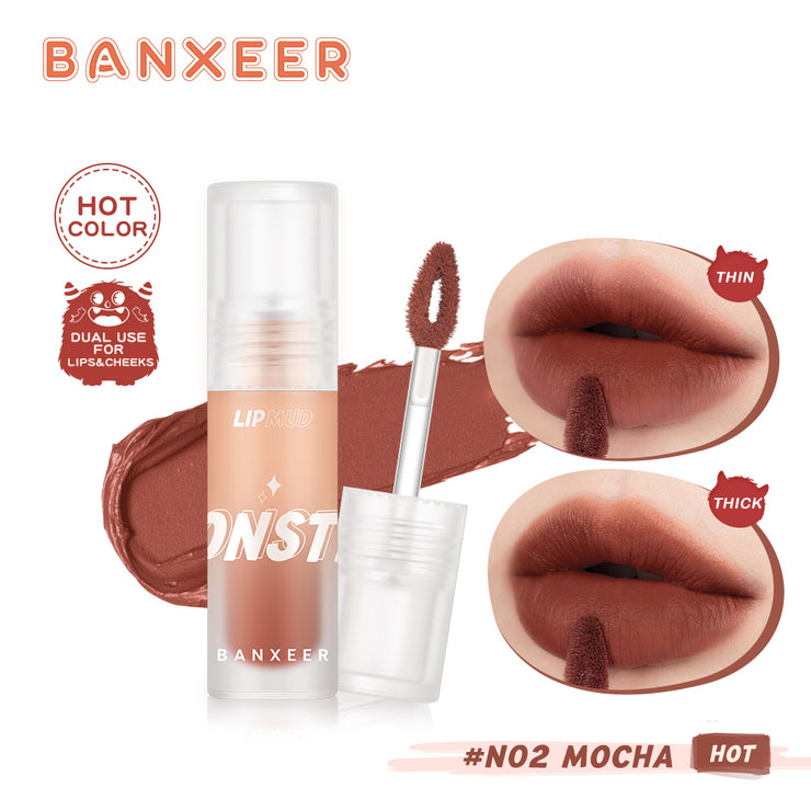 Banxeer Lip Gloss 8 Color Fever Dewy Shine Lipstick Mirror Surface Lipgloss