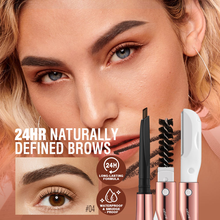 O.TWO.O NATURAL SOFT MIST 3 IN 1 EYEBROW PENCIL