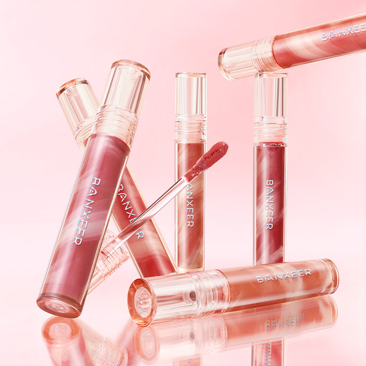 Ice Penetration Mirror Lipstick / Delicate Smooth Waterproof Non-stick Cup Liquid Lip Tint / Moisturizing Lip Lip Gloss / Water Run Lipstick / Lip Cosmetic