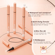 BANXEER Liquid Eyebrow Pencil Waterproof Long Lasting Microblading Tint For Eyebrows Ultra Fine Brown Eye Brow Liner Pen Makeup