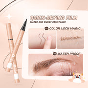 BANXEER Liquid Eyebrow Pencil Waterproof Long Lasting Microblading Tint For Eyebrows Ultra Fine Brown Eye Brow Liner Pen Makeup