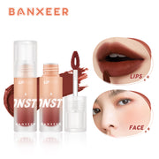 Banxeer Lip Gloss 8 Color Fever Dewy Shine Lipstick Mirror Surface Lipgloss