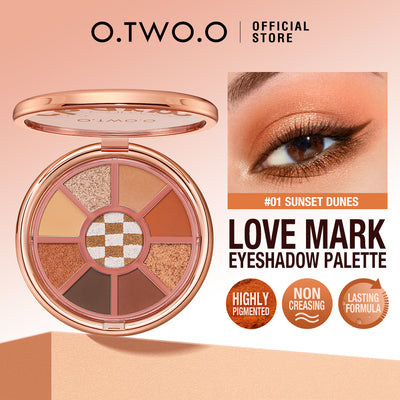 O.TWO.O Love Mark 9 color Eye shadow pallete