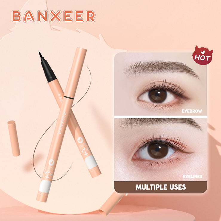 BANXEER Liquid Eyebrow Pencil Waterproof Long Lasting Microblading Tint For Eyebrows Ultra Fine Brown Eye Brow Liner Pen Makeup