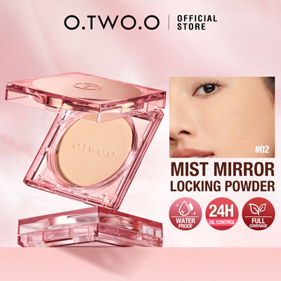 OtwoO Mirror Locking Waterproof Compact Powder