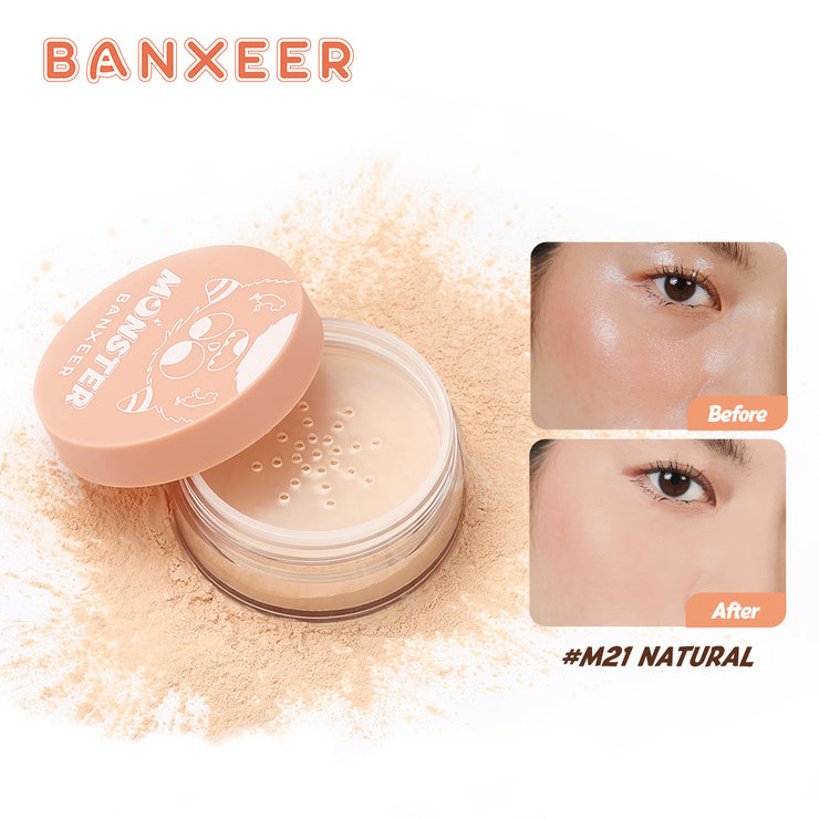 Banxeer Loos Powder 3 Color Oil Control Face Setting Powder