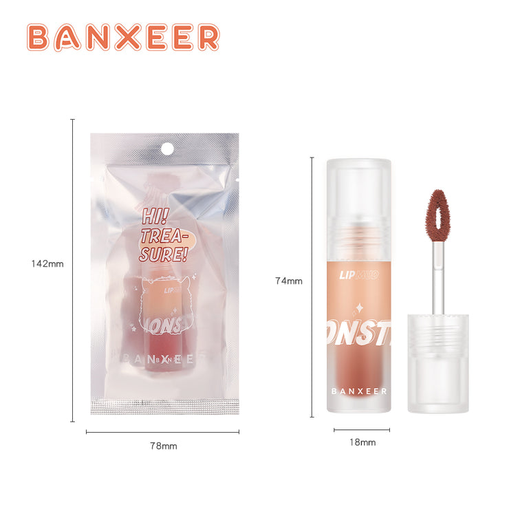 Banxeer Lip Gloss 8 Color Fever Dewy Shine Lipstick Mirror Surface Lipgloss