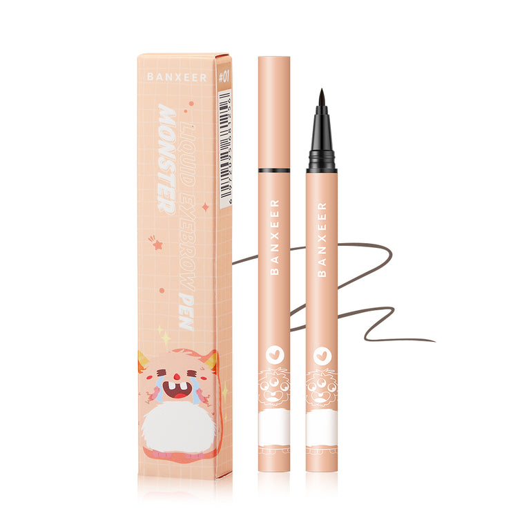 BANXEER Liquid Eyebrow Pencil Waterproof Long Lasting Microblading Tint For Eyebrows Ultra Fine Brown Eye Brow Liner Pen Makeup