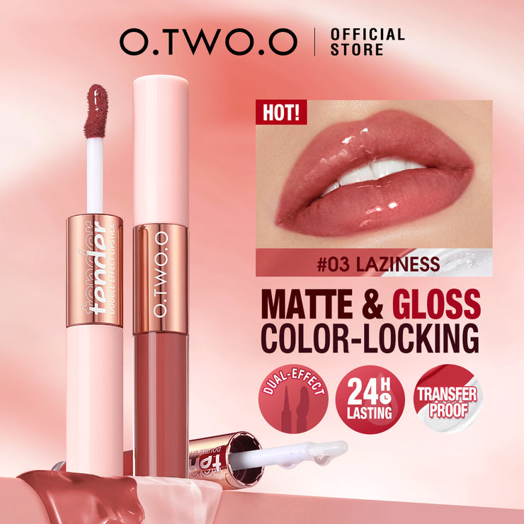 O TWO O 2 in 1 Candy Gloss X Lipstick