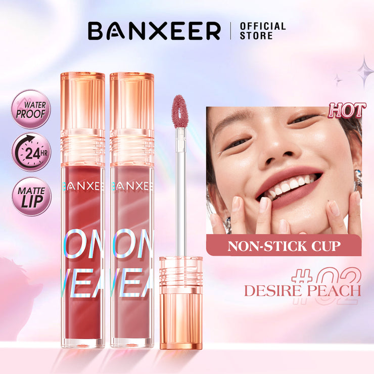 Banxeer Marble Texture Matte Finish Super Stay Lip Gloss For Girls