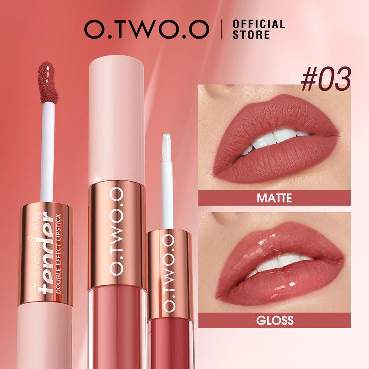 O TWO O 2 in 1 Candy Gloss X Lipstick