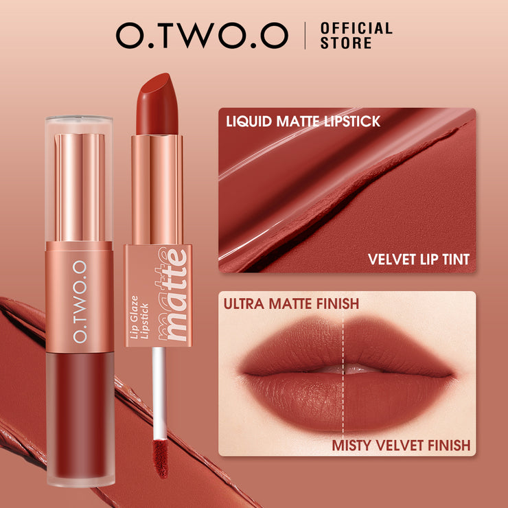 O.TWO.O Matte Lip Glaze & Lipstick