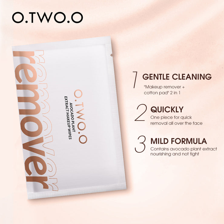 O.TWO.O AVOCADO PLANT EXTRACT MAKEUP WIPES