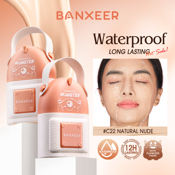 BANXEER Matte Liquid Foundation Oil Control Waterproof Full Coverage Facial Natural Concealer Base Makeup Cosmetics