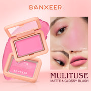 BANXEER Blush Cream Face Blusher 5 Colors Ever-changing Matte Shimmer