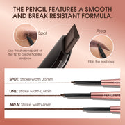 O.TWO.O NATURAL SOFT MIST 3 IN 1 EYEBROW PENCIL