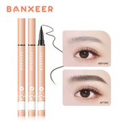 BANXEER Liquid Eyebrow Pencil Waterproof Long Lasting Microblading Tint For Eyebrows Ultra Fine Brown Eye Brow Liner Pen Makeup