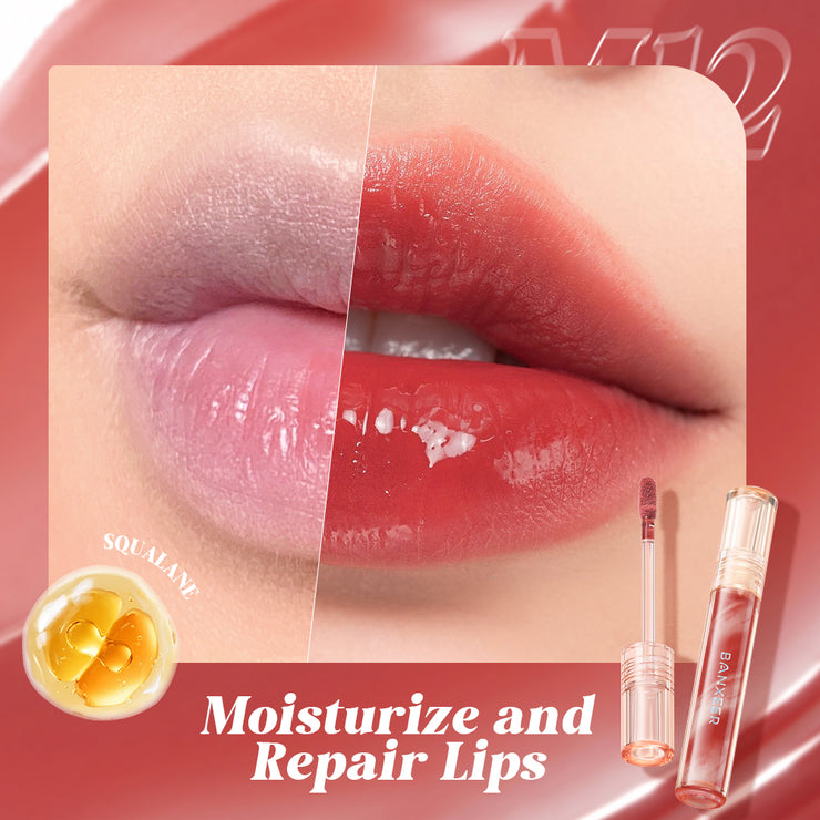 Ice Penetration Mirror Lipstick / Delicate Smooth Waterproof Non-stick Cup Liquid Lip Tint / Moisturizing Lip Lip Gloss / Water Run Lipstick / Lip Cosmetic