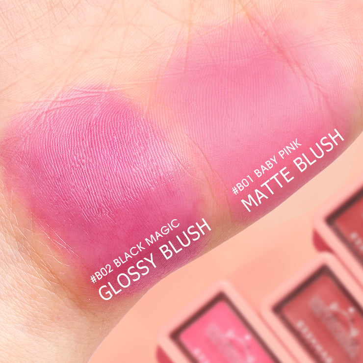 BANXEER Blush Cream Face Blusher 5 Colors Ever-changing Matte Shimmer