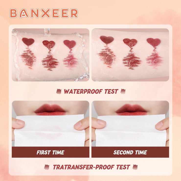 Banxeer Lip Gloss 8 Color Fever Dewy Shine Lipstick Mirror Surface Lipgloss