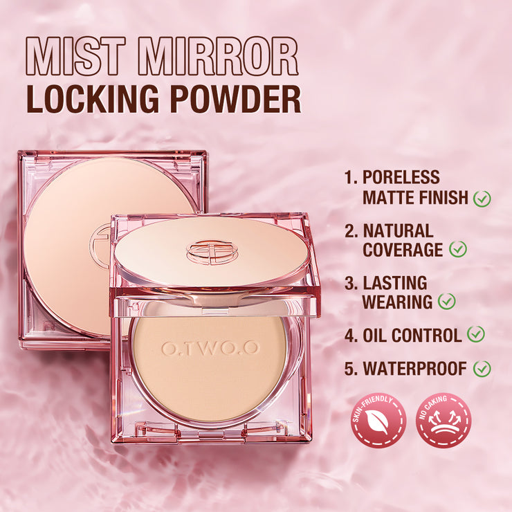 OtwoO Mirror Locking Waterproof Compact Powder